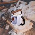 thumbnail image 5 of 3dRose, Quebec. Male northern cardinal bird, ice storm-CN10 BJA0019 - Janyes Gallery, 11oz Two-Tone Black Mug, 5 of 7