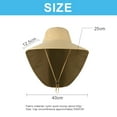 thumbnail image 2 of Wide brim sun hat, with neck piece, adjustable outdoor protective cap, hiking fishing cap, 2 of 6