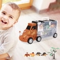 thumbnail image 4 of Juego de Camión de Transporte de Plástico, Remolque, Triceratops cortos Zulema Camión de transporte, 4 of 5
