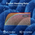 thumbnail image 3 of 50"×60" Electric Blanket Heated Throw Blanket with 6 Heating Levels and 8 Time Settings Washable, Blue, 3 of 6
