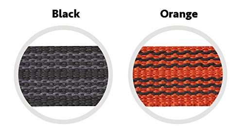 Dogs My Love Comfort Grip Non-Slip Dog Leash 4ft to 30ft long for Smal and Medium Dogs 5/8-inch Wide (30 Ft, Black)