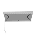 thumbnail image 4 of ALEKO Retractable Home Patio 12 x 10 feet Awning Silver Gray Canopy Black Frame, 4 of 7
