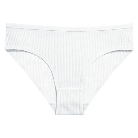 GHSOHS Womens Underwear Panties Seamless Underwear for Women Thong Lingerie for Women Underwear Pure Cotton Fashion Lifting Briefs Women Panty Cotton Crotch Seamless Underpants White Thongs  XS