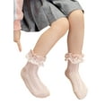 thumbnail image 2 of TheFound Baby Girls Lace Princess Socks Anti-slip Short Tube Floor Hosiery, 2 of 5