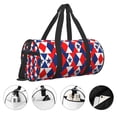 thumbnail image 5 of ZICANCN Patriotic Red White Blue 3D Stars Unisex Large Duffle Bag for Travel - Sports Tote Gym Bag Airplane Weekenders Bags for Women Men, 5 of 8