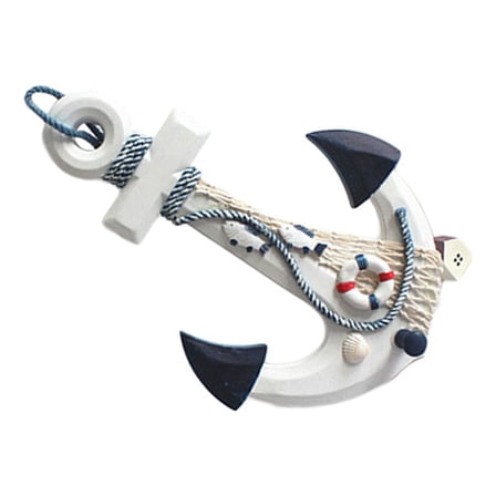 BESTONZON Wall Sea Decor Wooden Anchors Decoration Random Color 1Set