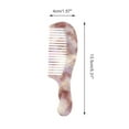 thumbnail image 2 of Unique Bargains 1 Pc Women Durable Marble Texture Large Tooth Comb Purple Acetate Sheet, 2 of 6