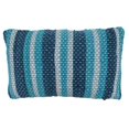 thumbnail image 1 of SARO 14 x 23 in. Oblongue Down-Filled Oreiller de Jet de Chindi avec un Design Rayé Bleu, 1 of 1