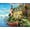 Cottage Lighthouse, variant on Majestic by Springbok Oceanside Sunset 1000 Piece Jigsaw Puzzle