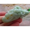 thumbnail image 2 of Certified Yellow Green Burma 100% Natural A Jade jadeite Pendant Frog Toad Lotus Flower Leaf Necklace 639368 TN, 2 of 10
