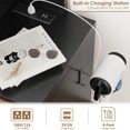 thumbnail image 6 of Danolapsi Vanity Desk,Makeup Vanity Desk with Sliding Mirror and Charging Station,LED Light with 3 Lighting Modes,5 Large Drawers,and 3 Tiers of Open Shelves(ship in 2 boxes), 6 of 7
