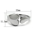 thumbnail image 2 of High polished (no plating) Stainless Steel Ring with No Stone for Women Style TK1000, 2 of 3