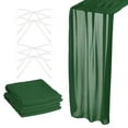 thumbnail image 1 of 2 Paquete 10 Pies Chifón Mesa Camino Unique Bargains 28 x 120 Pulgadas Rústico Gasa Mantel Transparente Verde, 1 of 6