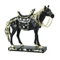 thumbnail image 1 of Estatua de caballo, adorno decorativo para mesa, regalo de cumpleaños, artesanía, figura de resina, escultura para decoración del hogar, estantería, Negro, 1 of 8