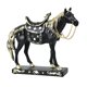 thumbnail image 1 of Estatua de caballo, decoración, figura coleccionable, regalo de cumpleaños, centro de mesa, obra de arte, manualidades Negro, 1 of 7