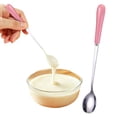 thumbnail image 2 of Solivara Ceramic Handle Stainless Steel Long Spoon Colored Handle For Tea Coffee And Dessert Home Use (pink,6.93*0.98in), 2 of 9