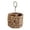Khaki,7*5 IN, variant on Water Hyacinth Storage Basket, Handwoven Silverware Holder with Handles, Round Organizer Bin for Kitchen Utensils, Dining Table, Office Desk Decor