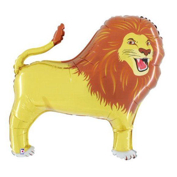 Ballons LION 41 Pouces Anniversaire SHOWER de Bébé ZOO Roi de la JUNGLE SAFARI et Ruban Gratuit!