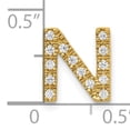 thumbnail image 4 of 10K Yellow Gold Diamond Letter N Initial Charm (Width 9.75) (Length 10.68) - Jbsp, 4 of 5