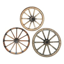 Fun Express Wagon Wheel Hanging Cutouts - Rustic Western Theme Party Decor for Cowboy Parties Western Events and Themed Celebrations - Perfect for Receptions Showers & Special Occasions - 3 Pieces