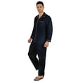 thumbnail image 3 of Inkmeso Men's Cotton PJs Solid Sleepwear Lounge Wear Top & Bottom Pajama Set, 3 of 7