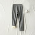 thumbnail image 2 of fatyb Boys Girls Fleece Lined Leggings High Waist Stretch Thermal Pants Kids Casual Thick Warm Leggings, 2 of 6