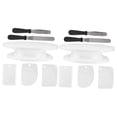 thumbnail image 4 of Hemoton 2 Sets  of 6pcs Cake Decorating Tools Cake Rotating Turntable Scrapers Plastic Spatula Baking Tools, 4 of 8