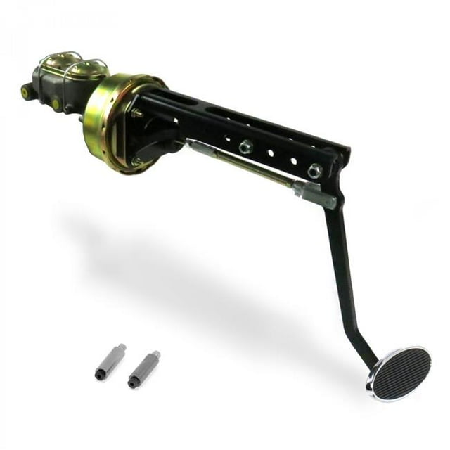 Pare-feu Universel Réglable 8 Po, Trousse de Pédales de Frein Simples, Tambour et Tambour, Grand Coussinet Ovale Chromé