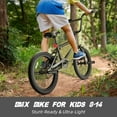 thumbnail image 4 of XJD Freestyle BMX Bike for Teen Beginner 8-12 Years Old Kids,20 Inch Kids Bike with Hi-Ten Steel Frame, U-brake and Hand-brake levers, 4 of 7