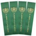 thumbnail image 1 of RibbonsNow Participant Award Ribbons - 400 Green Bookmark Style Ribbons - Bulk Pack, 1 of 4