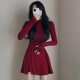 thumbnail image 4 of Vestidos de manga larga con cuello alto y corte A para mujer estilo coreano Y2K de primavera, 4 of 5