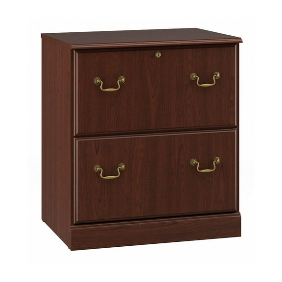Bush Furniture Saratoga Lateral File Cabinet in Harvest Cherry