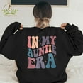 thumbnail image 4 of In My Auntie Era Sweatshirt, Aunt Gift For Auntie Sweatshirt, Cool Aunt Eras Shirt, Retro Aunt Crewneck, Baby Announcement For Aunt Shirt, 4 of 4