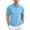 03-Sky Blue, variant on School Uniform Shirts for Boys Girls Short Sleeve Button V Neck Summer Tops Back to School Lapel T-Shirt