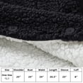 thumbnail image 5 of Catalonia Black Sherpa Hooded Winter Coats for Women, Super Soft Comfy Foxy Plush Reversible Casual, Jackets for Women, Black, 5 of 8