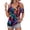 Purple, variant on Cold Shoulder Tops for Women Summer Dressy Casual Beach Vacation Hawaiian Tropic Short Sleeve T Shirts Going Out Basic V-Neck Blouses Ladies Tunic Green M