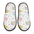 thumbnail image 2 of KLL Little Elephant Slippers for Women Men House Slip on Indoor Outdoor Bedroom Furry Fleece Lined Ladies Comfy Anti-Skid Rubber Hard Sole-Large, 2 of 8