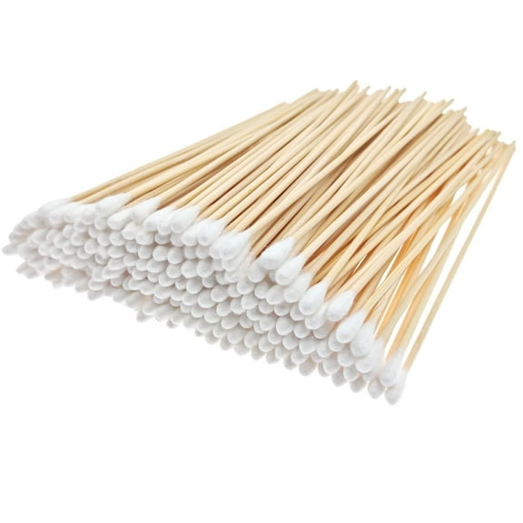 700 Pcs Cotton Swabs,6 Inch Long Ear Buds with Extra Long Wooden Handle Ear Picks for Cleaning,Jewelry,Polishing,Makeup,Dogs