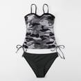 thumbnail image 6 of Plus Size Tankini Swimsuits for Women Blouson Swimsuits For Women Loose Fit Floral Printed Two Piece Bathing Suits, 6 of 9