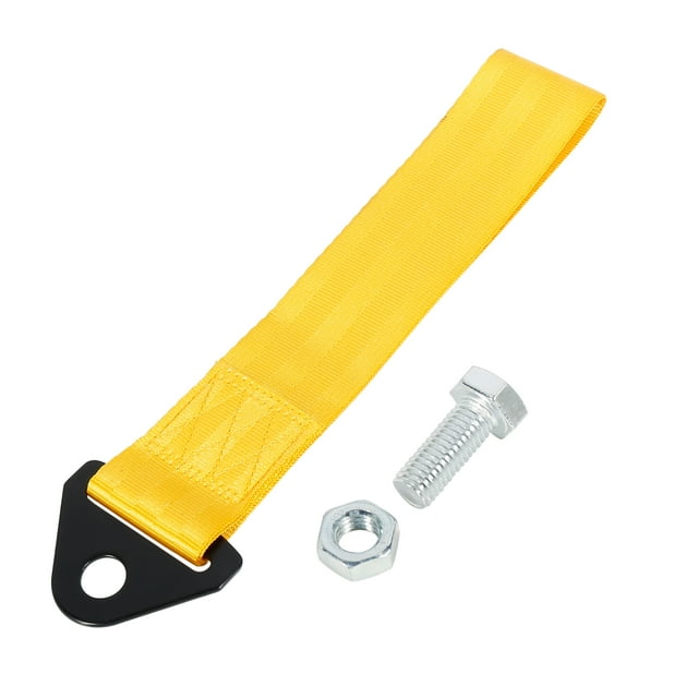 Amarillo Universal Auto Remolcar Remolque Gancho Parachoque Remolque Cinturón Correa