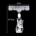 thumbnail image 2 of Plastic Portable 360° Rotation POP Card Stand Multifunctional Advertising Clips Price Sign Displayer Shelf Clamp Price Label Tag Clip Food Label Holder M-TRANSPARENT, 2 of 8