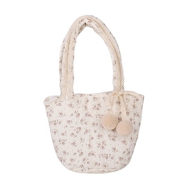 Bolso Hombro para Algodón Floral Niñas Comprar (gris)