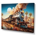 thumbnail image 2 of Designart "modern Colorful Train 1950S I" Transportation Canvas Print, 2 of 5