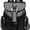 Black, variant on Stylish PU Leather Backpack – Chic & Versatile Drawstring Buckle Design for Everyday Elegance
