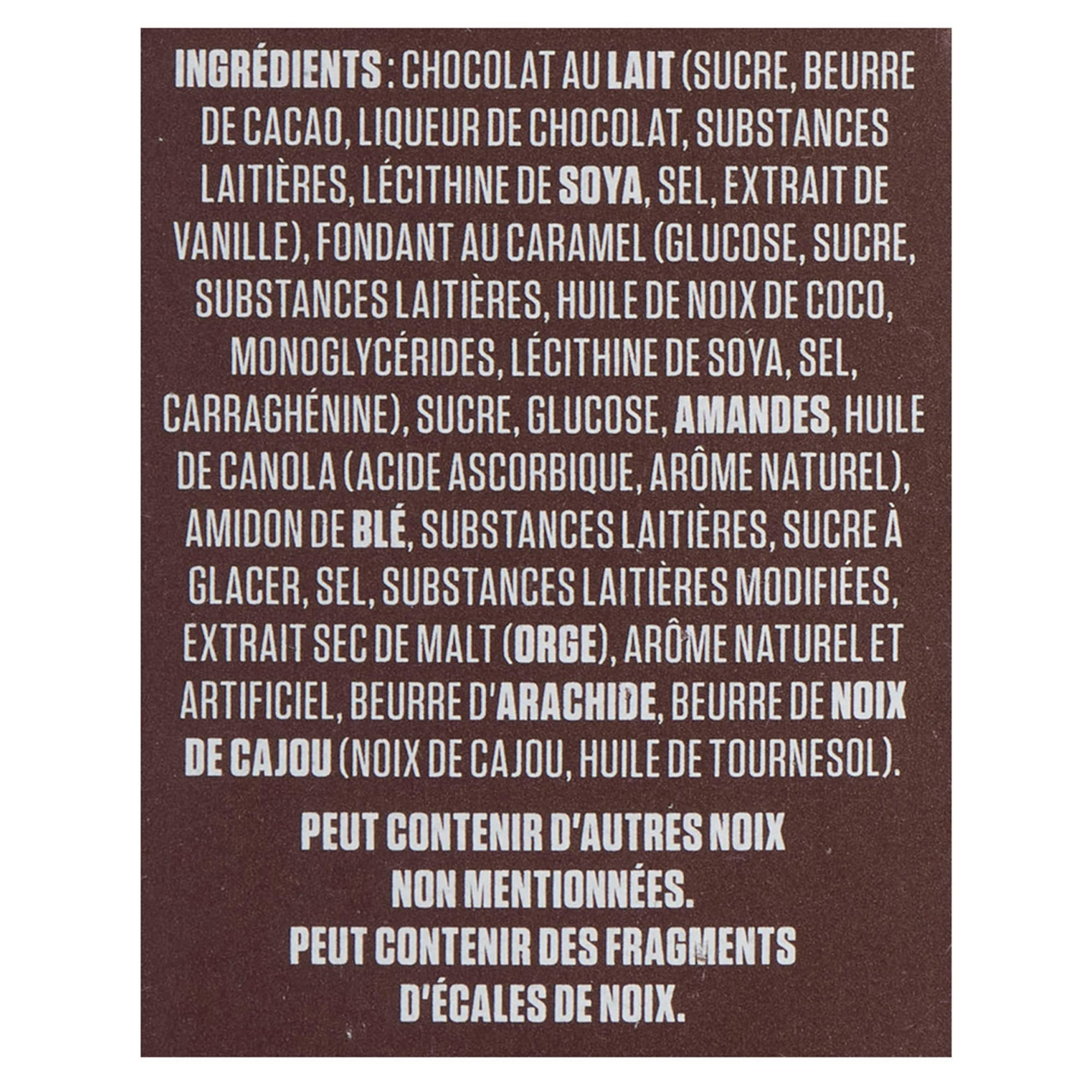 Chocomax Barres de Nougat Caramel et Amande