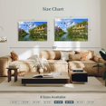 thumbnail image 4 of Elephant Stock Old River Cottage Wall Art - Horizontal Canvas Wall Art - Living Room Wall Decor - Nature Canvas - Green And Blue Decor By Dominic Davison - 45" x 30", 4 of 8
