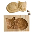 thumbnail image 1 of Molde De Galleta De Madera De Navidad Moldes De Sello De Prensa Tallada Corteros De Galletas Decoración De Navidad Herramienta De Cocción Noticed HA042330-05, 1 of 6