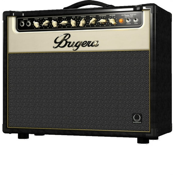 Bugera V22 INFINIUM 22-Watt Vintage 2-Channel Tube Combo with INFINIUM Tube Life Multiplier, Original TURBOSOUND Speaker and Reverb