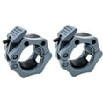 thumbnail image 1 of Clips de Verrouillage d'Haltères à Dégagement Rapide 2 Pouces Plaque d'Haltères Clips en Plastique (Gris) 1 Paire, 1 of 5