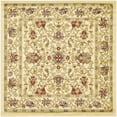 thumbnail image 4 of Unique Loom Voyage Collection Area Rug - Lawrence (4' 1" Square Cream/Teal), 4 of 7